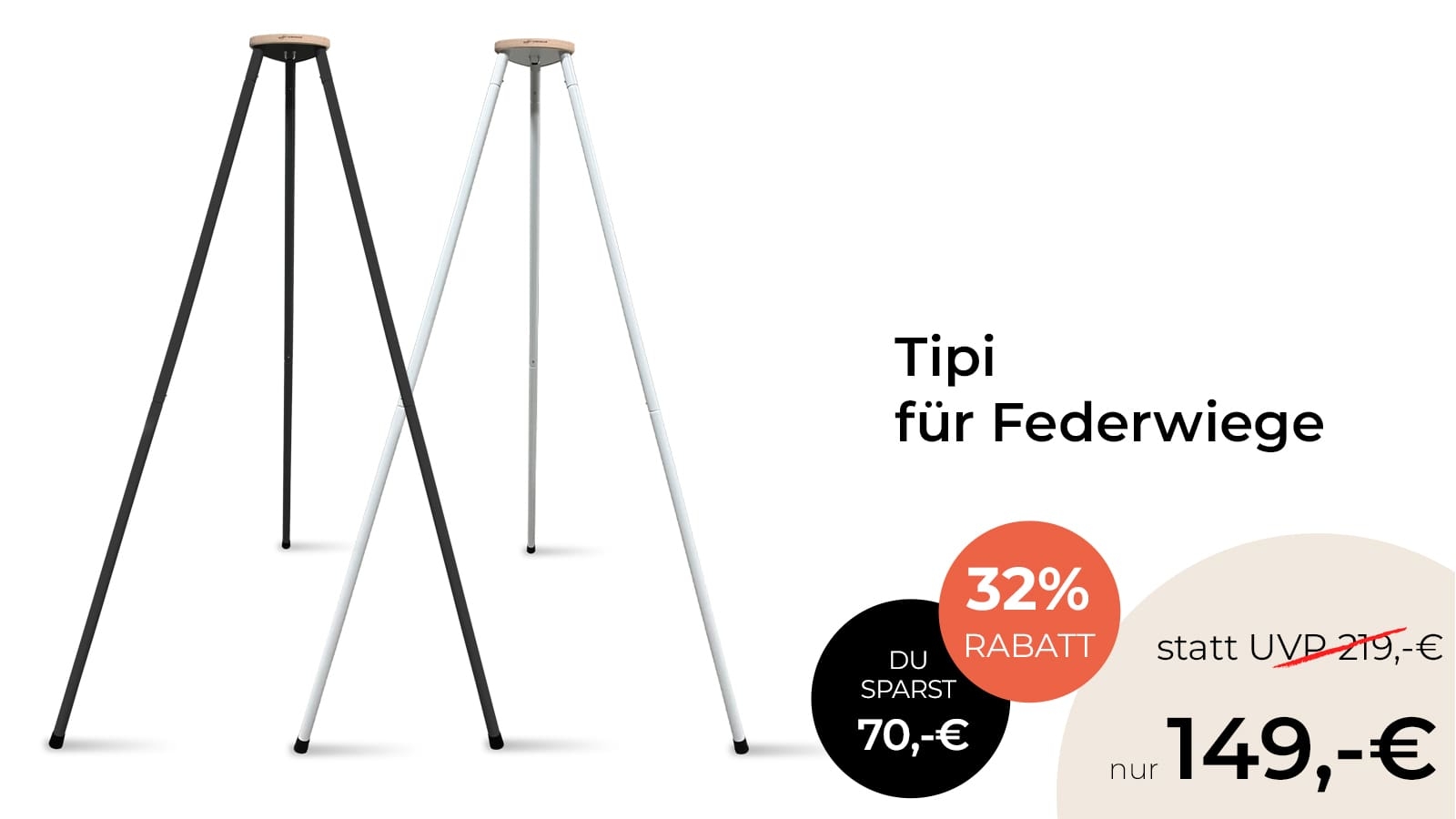 Tipi für Federwiege