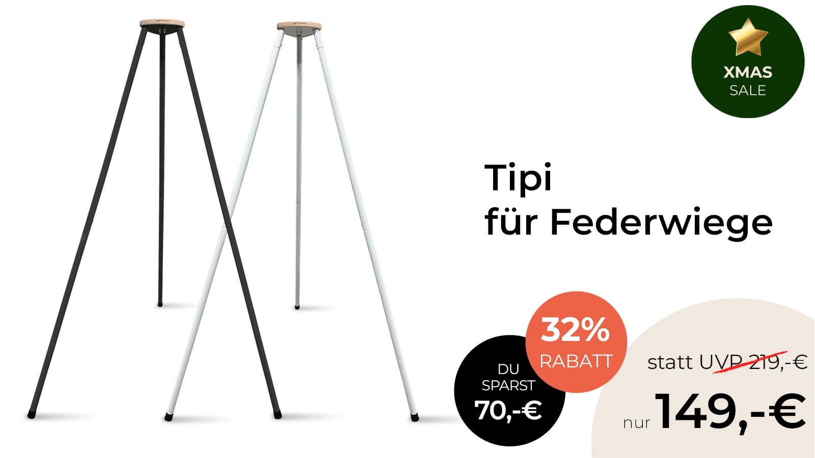 Tipi für Federwiege