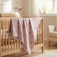 Babydecke Musselin Wild 120x120cm