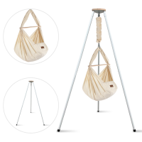 Federwiege mit Tipi Bio Weiß Kunstfaser
