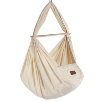 Federwiege mit Tipi Bio Anthrazit Schafwolle