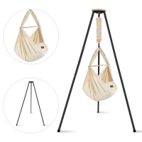 Federwiege mit Tipi Bio Anthrazit Kunstfaser