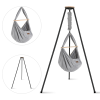 Federwiege mit Tipi Bio Grey Anthrazit Schafwolle
