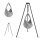 Federwiege mit Tipi Bio Grey Anthrazit Schafwolle