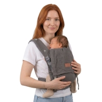 Aurora Silvergrey - Babytrage aus Musselin