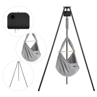 Federwiege mit Tipi und Motor Bio Grey Kunstfaser Anthrazit Motor Anthrazit