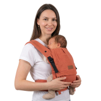 Aurora Terracotta - Babytrage aus Musselin