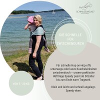 Speedy Eucalyptus - Sommer Hüfttrage aus Musselin
