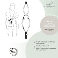 Speedy Silvergrey - Sommer Hüfttrage aus Musselin