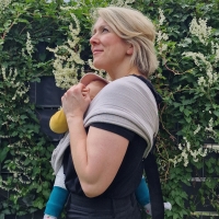 Speedy Koala - Sommer Hüfttrage aus Musselin