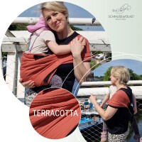 Speedy Terracotta - Sommer Hüfttrage aus Musselin