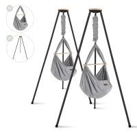 2 x Federwiege Bio Grey mit Tipi Anthrazit und...
